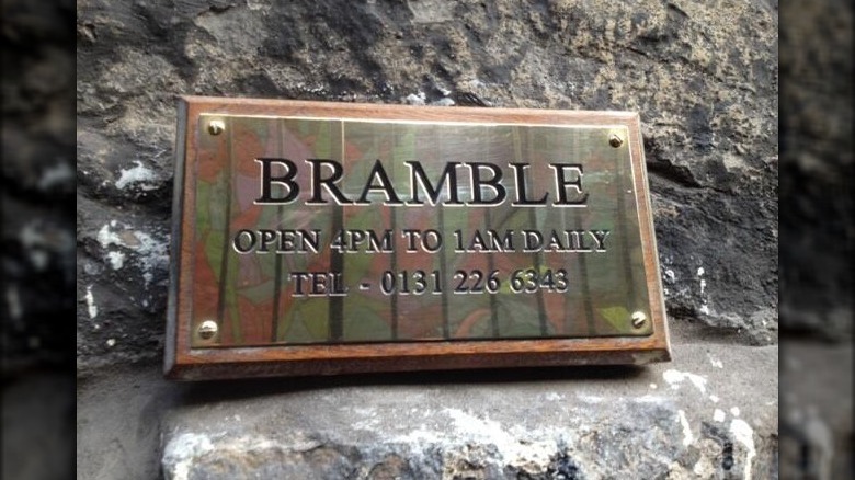 Bramble Bar sign