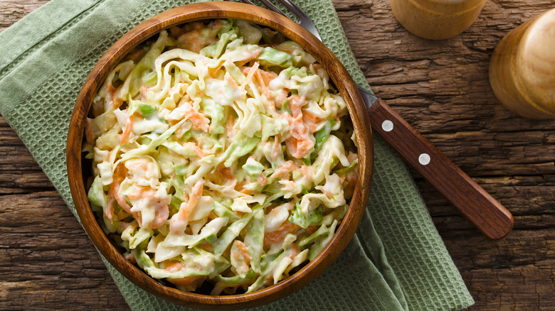 Coleslaw in a bowl