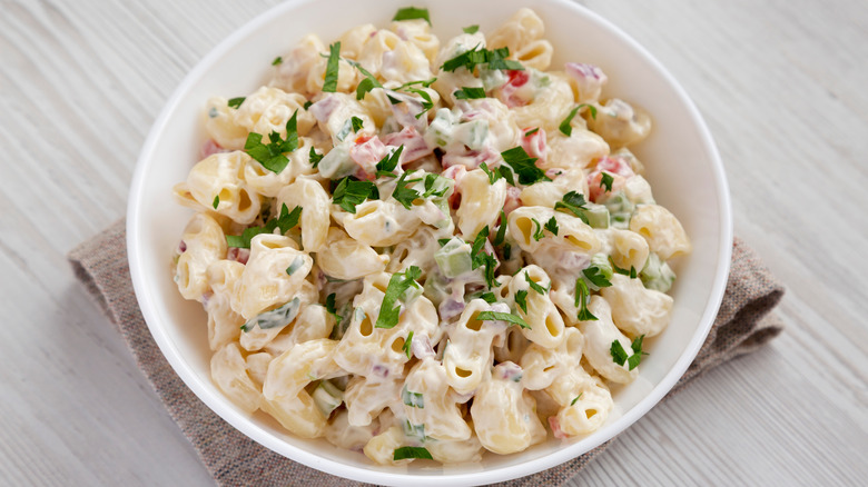 macaroni salad with mayo