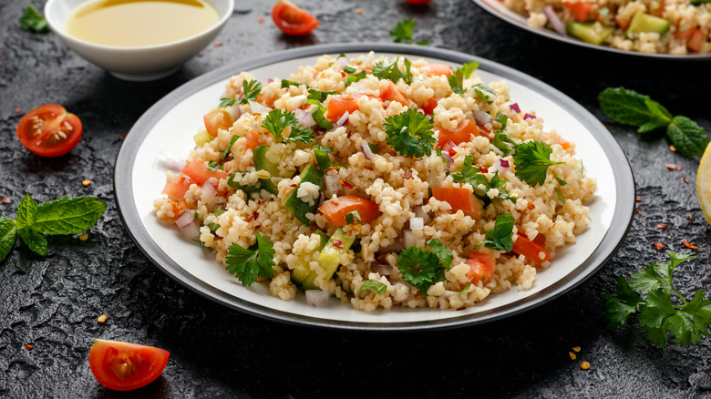 tabbouleh salad with herbs