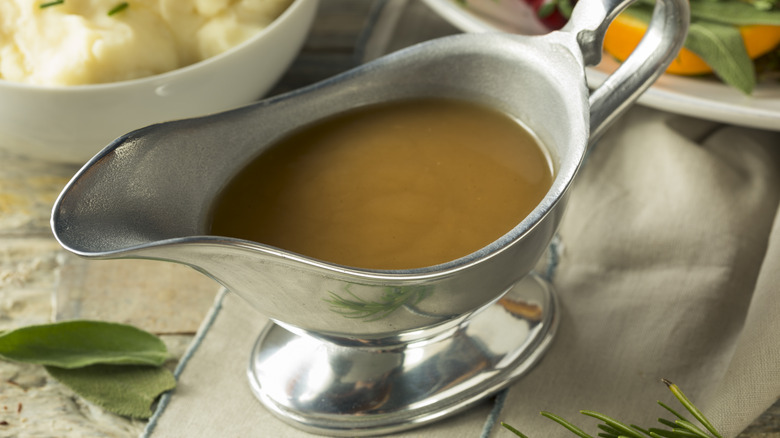 gravy in gravy boat