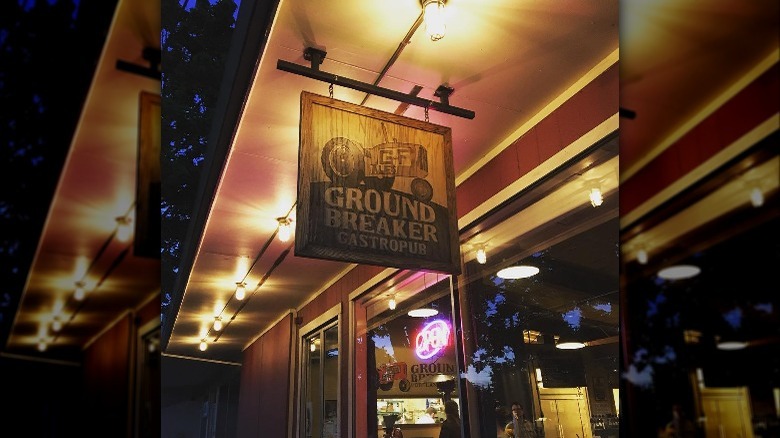 Ground Breaker Brewery sign