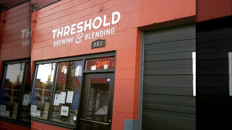 Front entrance of Threshold Brewery