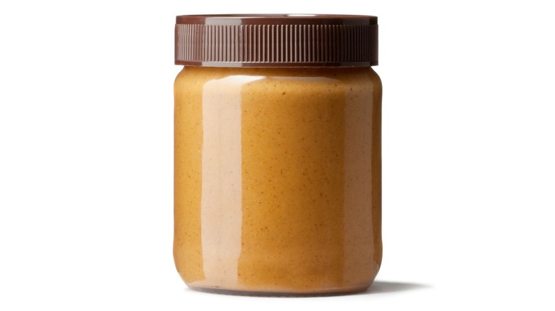 Full jar of peanut butter