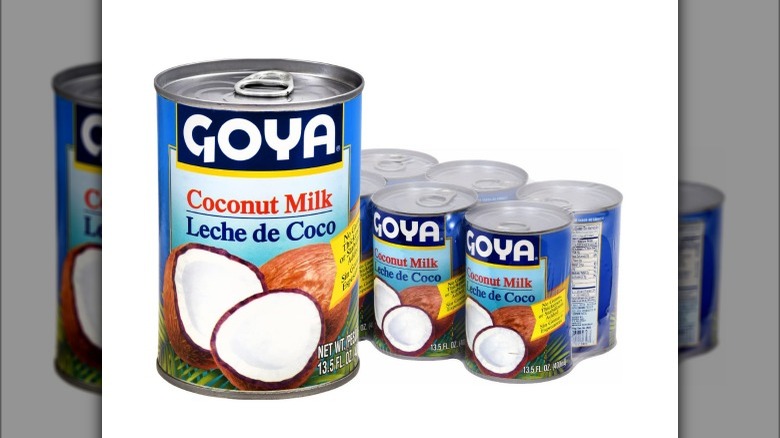 Goya coconut milk cans