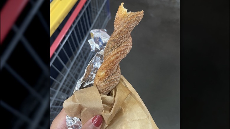 Twisted Churro in napkin