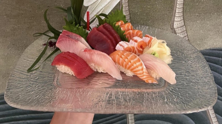 Perry's Restaurant sushi platter.