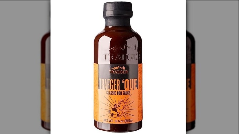 Traeger 'Que BBQ Sauce bottle