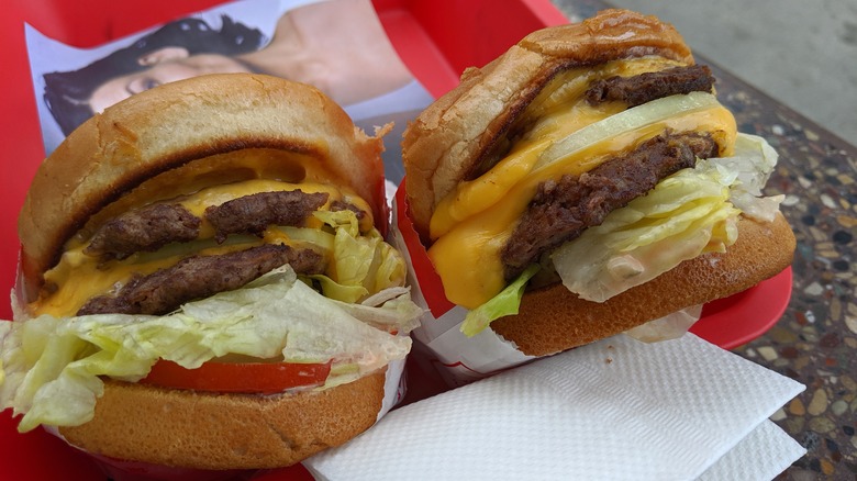 Two In-N-Out burgers