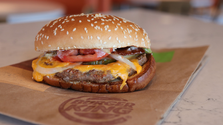 A Burger King Whopper