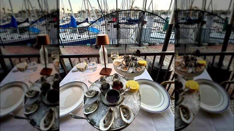 Brunch with a harbor view