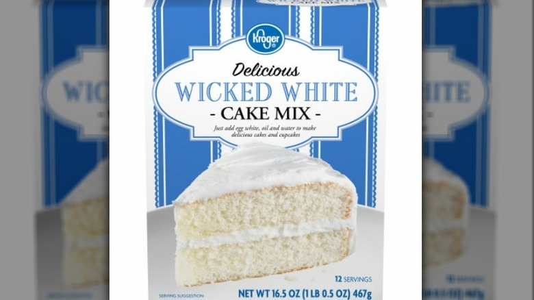 Kroger wicked white cake mix box