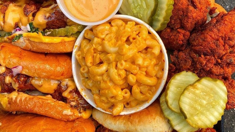 Dave's Hot Chicken mac and cheese