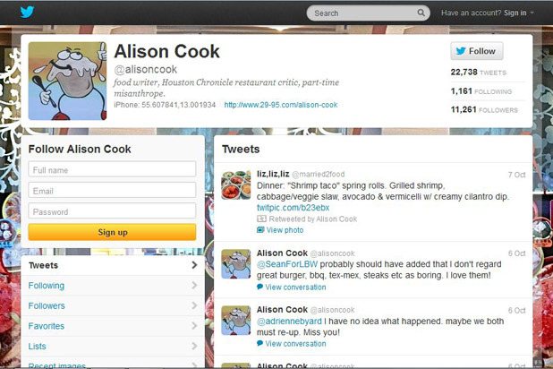 #10 Alison Cook: 11,261 Followers