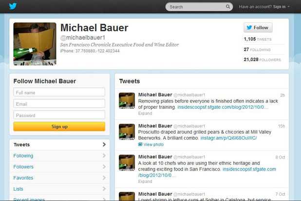 #6 Michael Bauer: 21,028 Followers