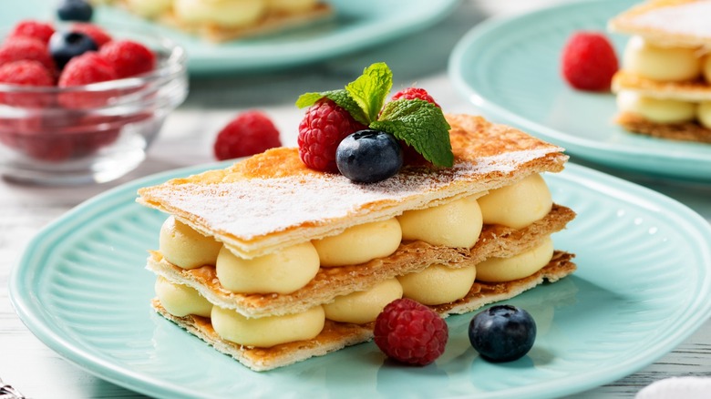 Mille-feuille with berries