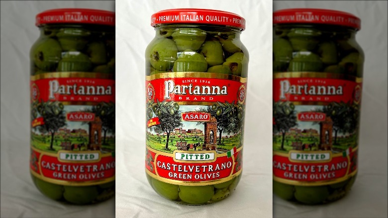 Partanna Brand Pitted Castelvetrano Green Olives