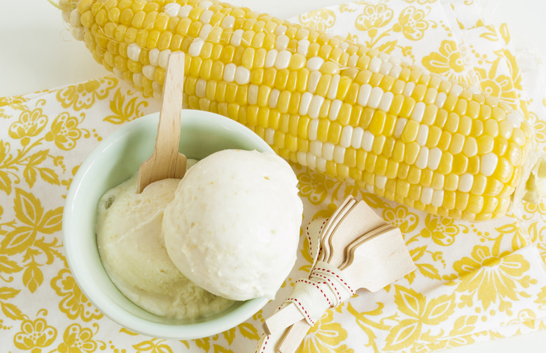 Sweet Corn and Thyme Ice Cream