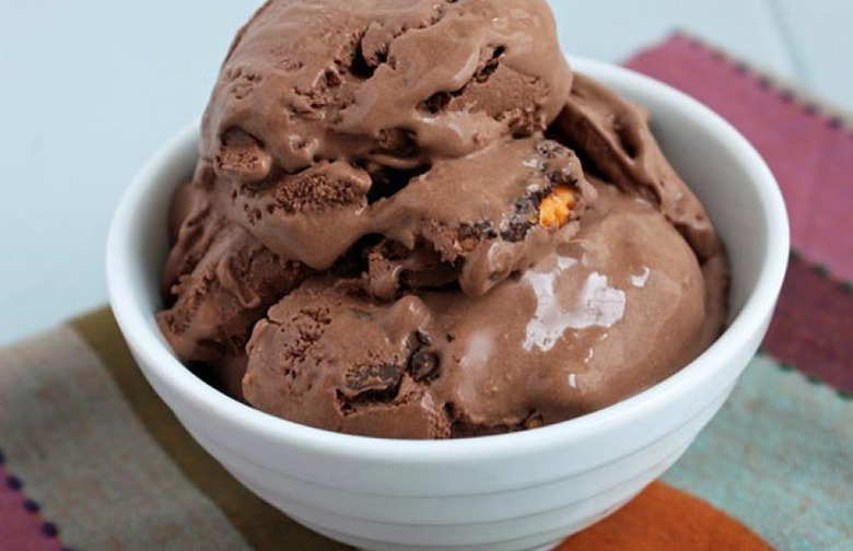 Chocolate Cheez-It Ice Cream