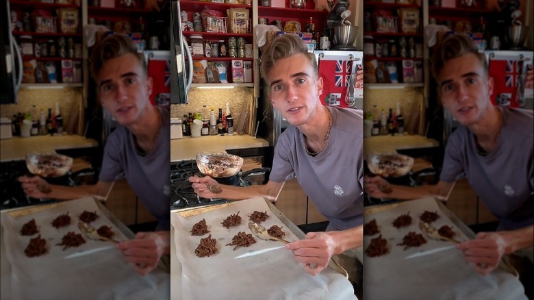 B. Dylan Hollis making chow mein cookies