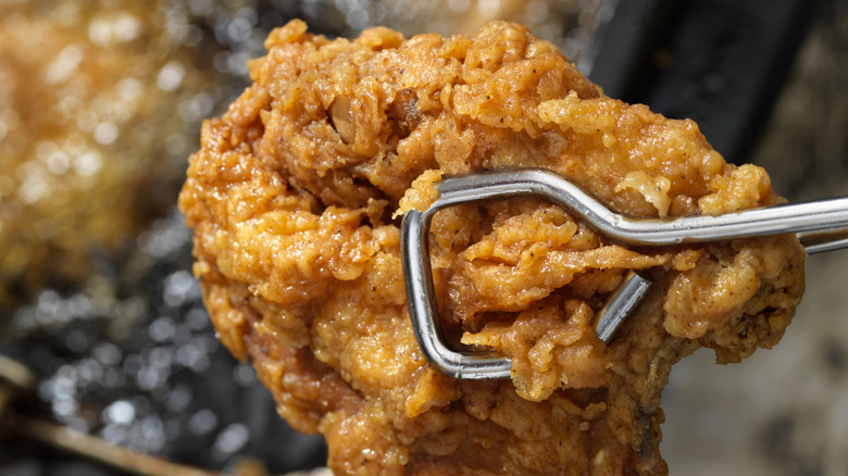 Piece of fried chicken