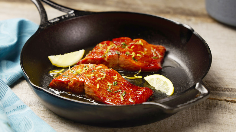 glazed salmon filets