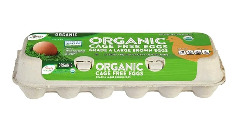 Aldi Simply Nature organic eggs