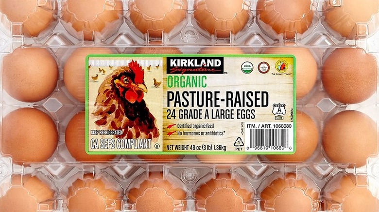 Costco Kirkland Signature organic eggs