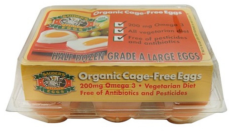 Sauder's organic eggs