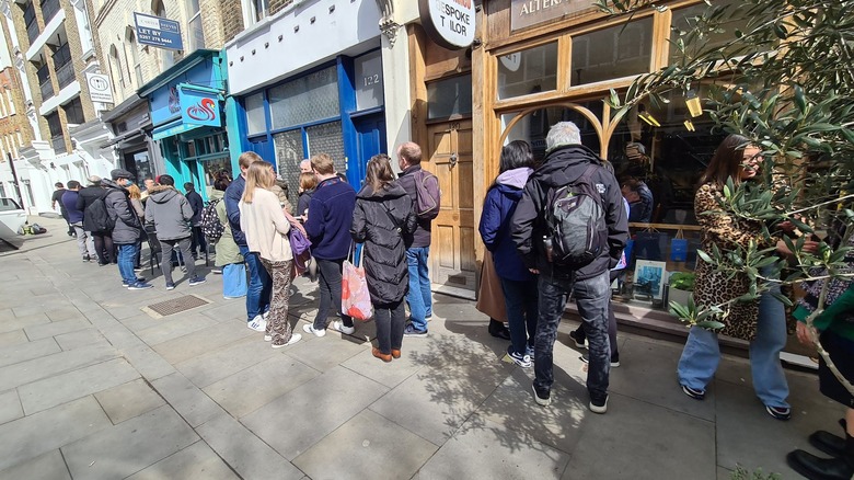 Queue outside Dim Sum Duck