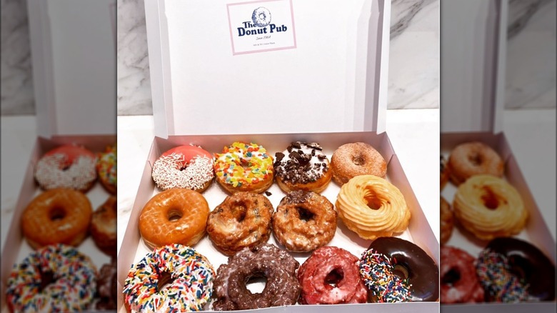 The Donut Pub box of donuts