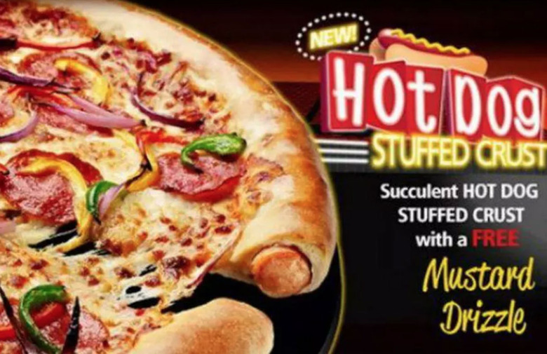 Pizza Hut UK, Australia and South Korea: Hot Dog Stuffed Crust Pizza