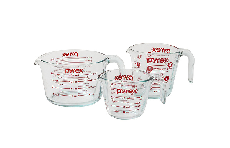 Pyrex 3-Piece Glass Measuring Cup Set