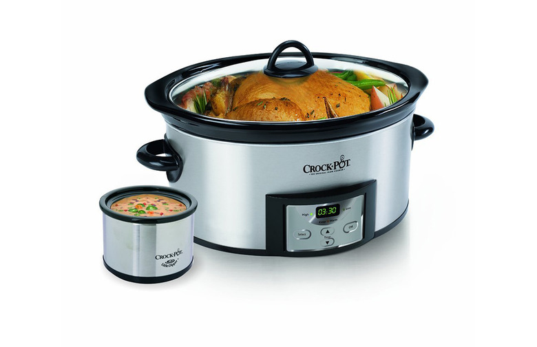 Crock-Pot 6-Quart Programmable Cook & Carry Slow Cooker With Digital Timer, Stainless Steel