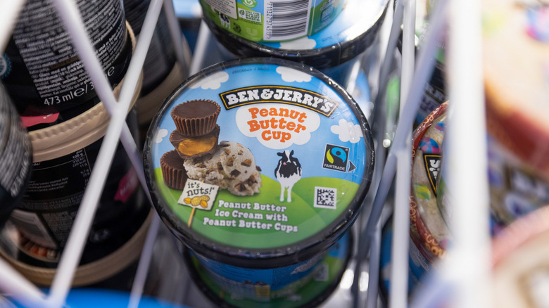 Ben & Jerry's peanut butter cup ice cream