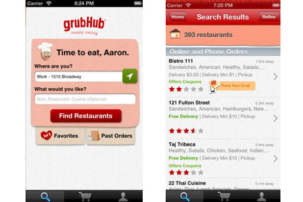 3) GrubHub