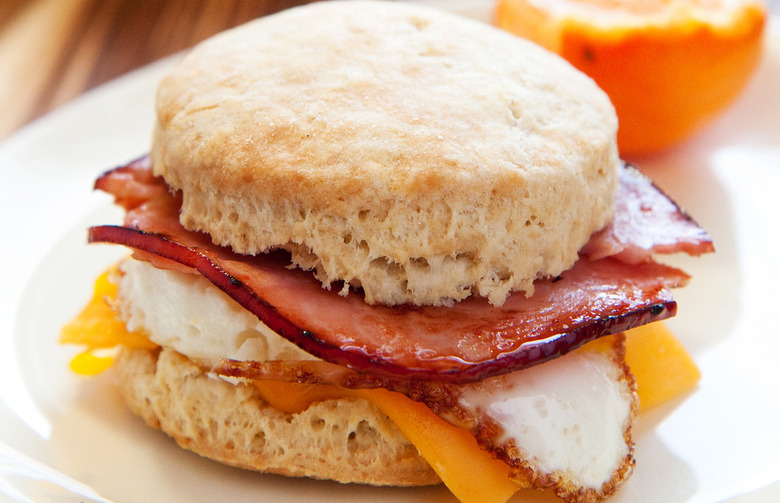 Ham Biscuits with Maple Mayo