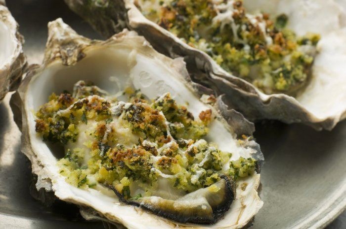 Grilled Oysters With Rosemary Brown Butter