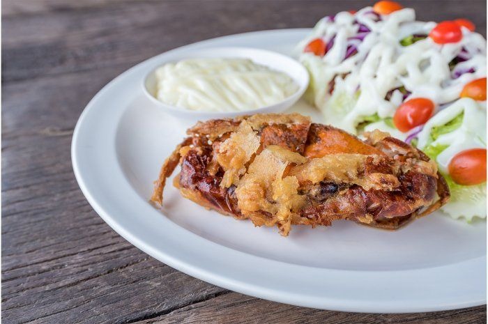 Grilled Soft-Shell Crabs With Asparagus Salad