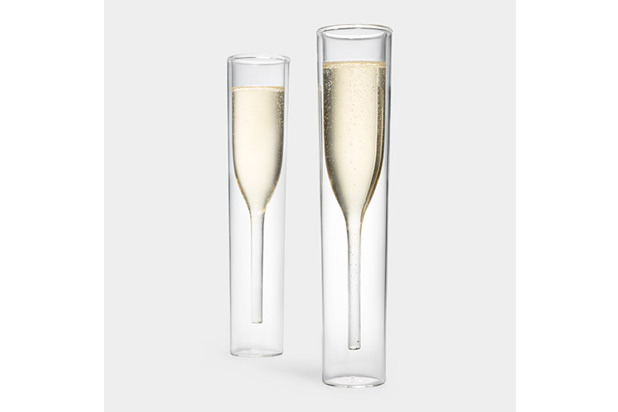 Inside-Out Champagne Flutes