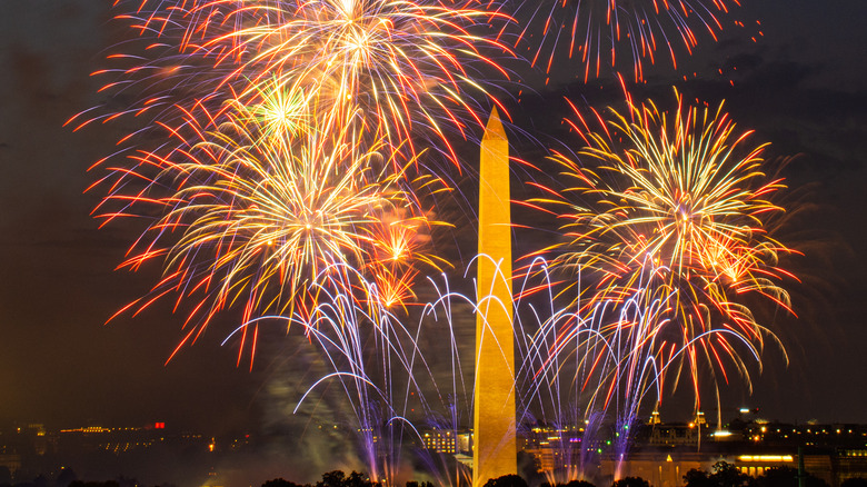 Fireworks at Washington Monument