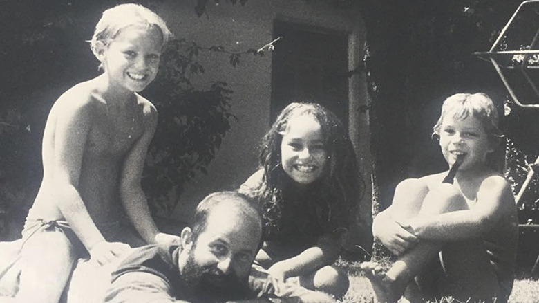 Giada De Laurentiis as a child with family