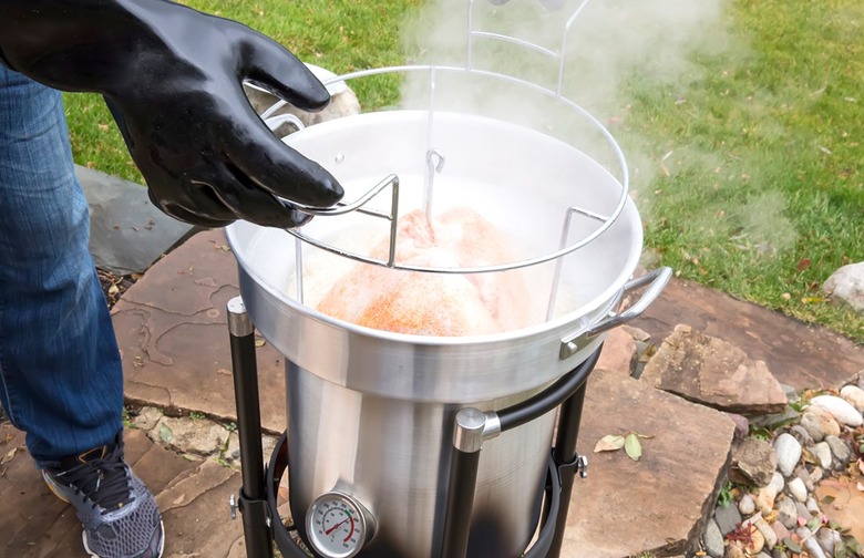 Brined and Deep-Fried Turkey 