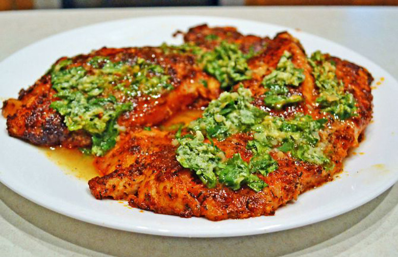 Blackened Rockfish With Garlic Lime Butter