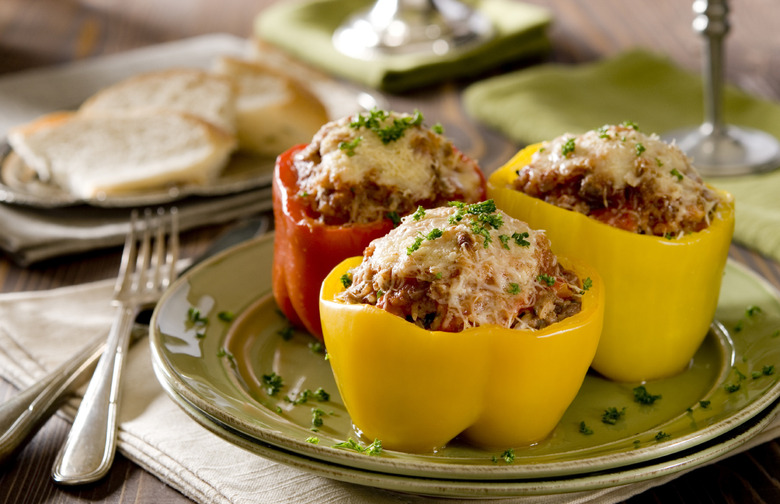 Ground Turkey Stuffed Peppers