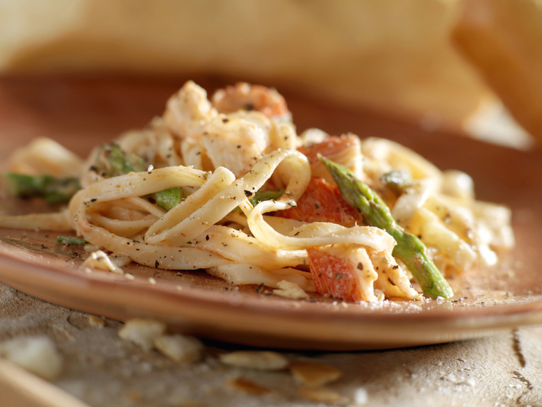 Imitation Crab Linguine 