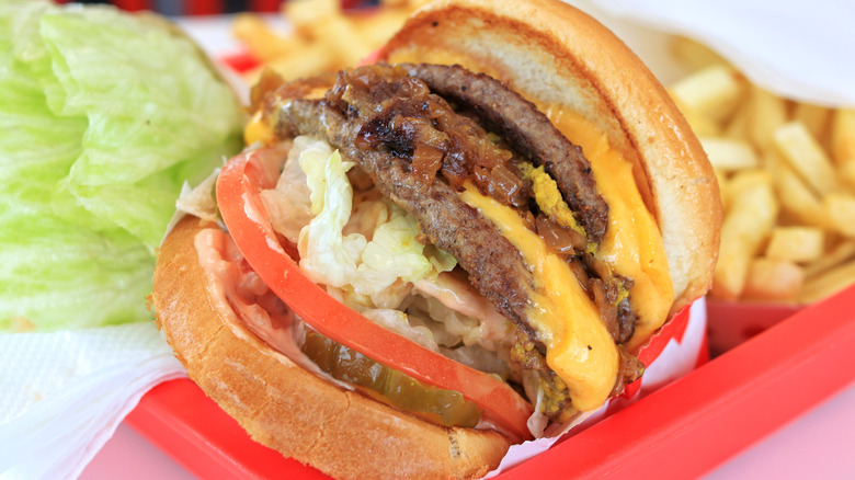 In-N-Out Animal Style burger