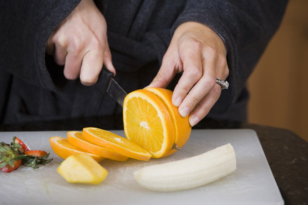 Bananas Blended With Oranges and Water