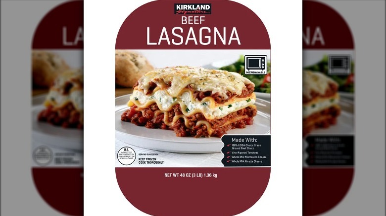 Kirkland Signature Beef Lasagna 