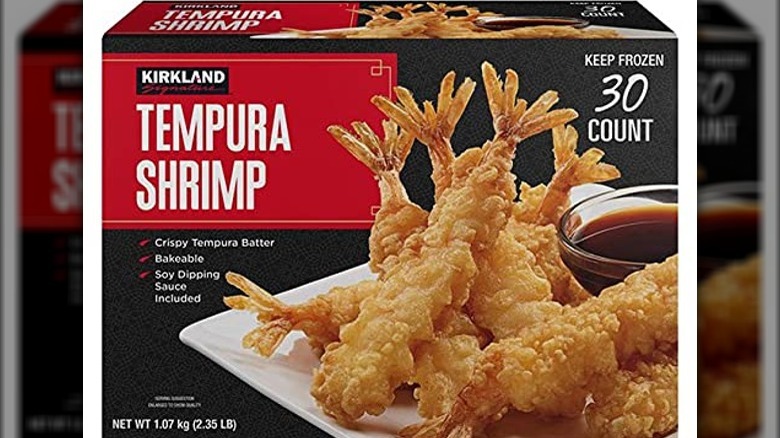 Box of Kirkland Signature Tempura Shrimp